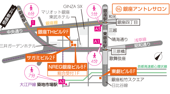 銀座アントレサロン_map