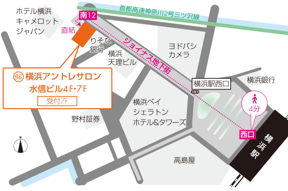 横浜アントレサロン_map