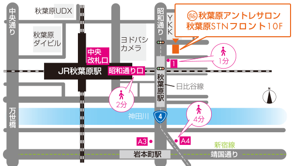 秋葉原アントレサロン_map